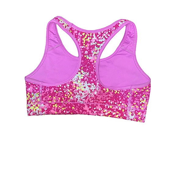 NIKE | Sports Bra | Pink/Yellow/White | Size Medium - Picture 2 of 3